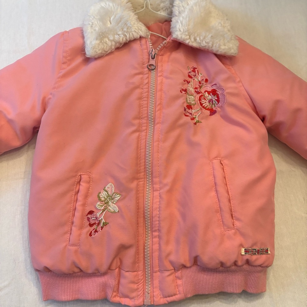 Hudson Jeans Pink Kids Bomber Jacket
